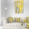 Designart - Grey and Yellow Abstract Pattern - Abstract Canvas Print